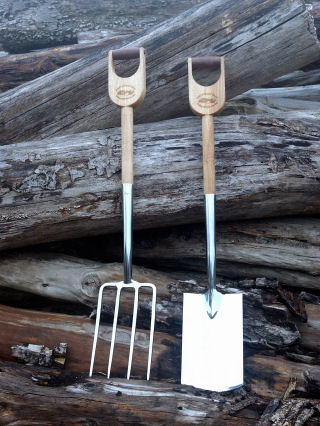 spade and fork
